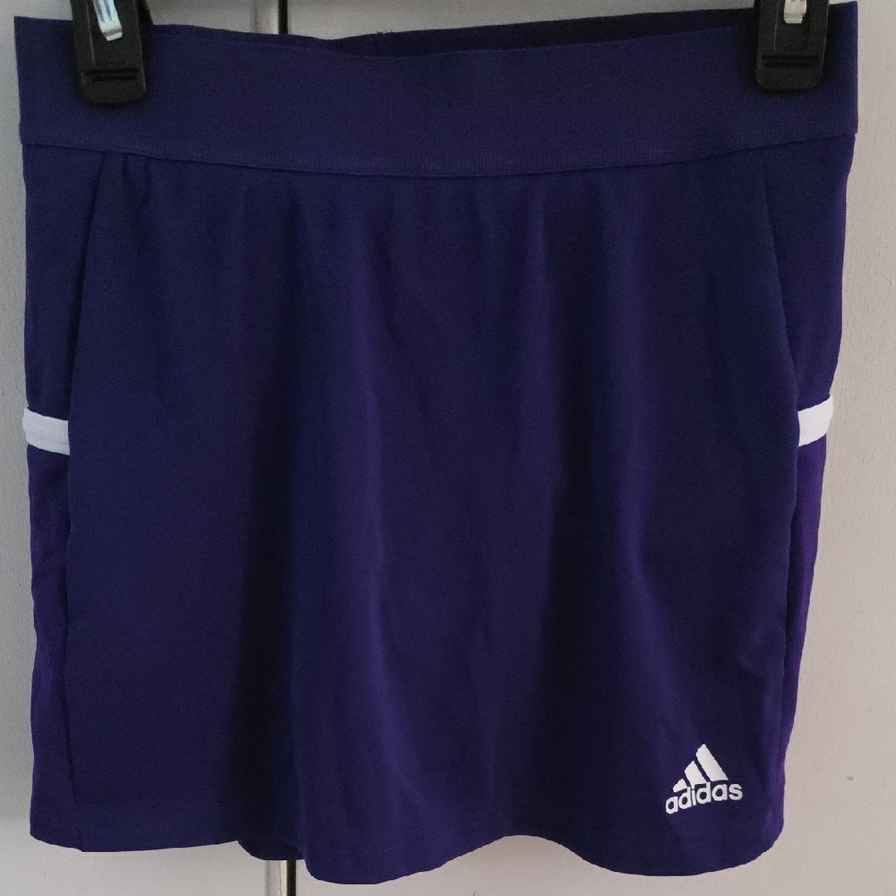 Adidas Deep Purple Athletic Skort With Ball Pockets In Shorts Sz S